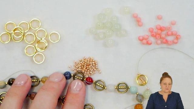 Improv Halo Necklace - DIY Jewelry Making Tutorial by PotomacBeads смотреть онлайн