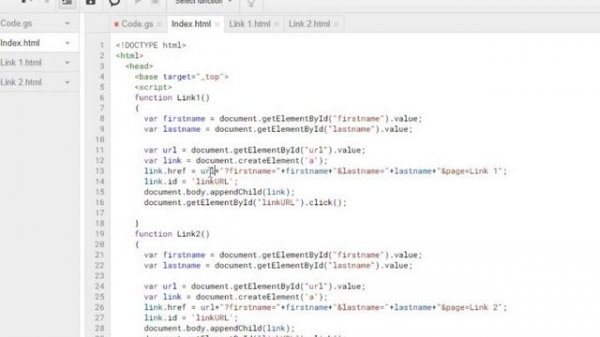 Link HTML Pages using Google Apps Script Web App