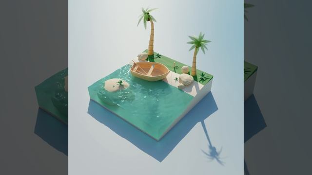 Тропики в Blender 3D. смотреть онлайн