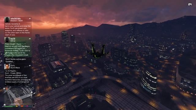 Grand Theft Auto V proximity skydiving смотреть онлайн