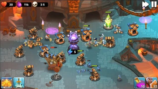 Castle Creeps TD - Chapter 4 Level 13 War College 3 Stars (Without Sentinel) смотреть онлайн