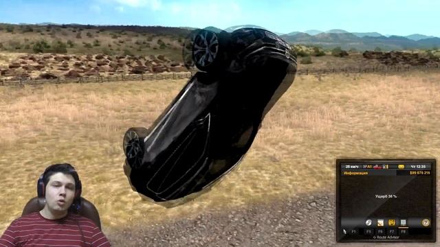 Volkswagen Touareg для ATS. Странное поведение. смотреть онлайн