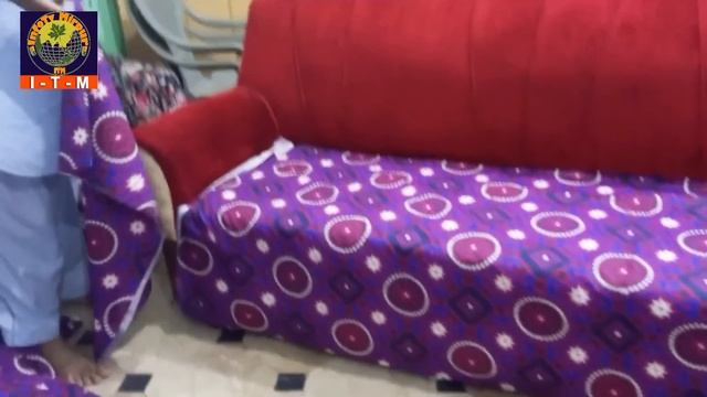 sofa elastic cover cutting stitching | صوفہ کور بنانے کا آسان کمرشل طریقہ | | at home| urdu\hindi смотреть онлайн