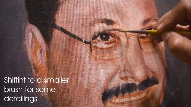 STEP-BY-STEP GUIDE TO PAINTING A PORTRAIT WITH ACRYLIC ON CANVAS BY DEBOJYOTI BORUAH смотреть онлайн