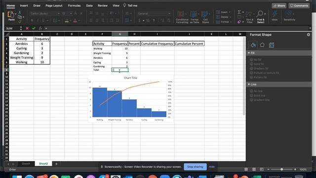 Creating a Pareto Chart with Summary Table in Excel смотреть онлайн