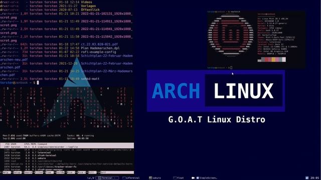 playing arround with pywal on herbstluft wm in linux mint смотреть онлайн