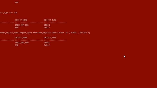 Oracle Database Basic & Crucial Information (USER OBJECT TYPES) Part - III смотреть онлайн