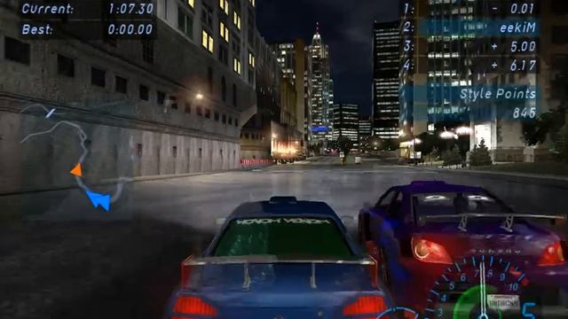 Need For Speed Underground 2003 Nissan Skyline GT-R To Spillway Reverse Sprint NFSU NFS