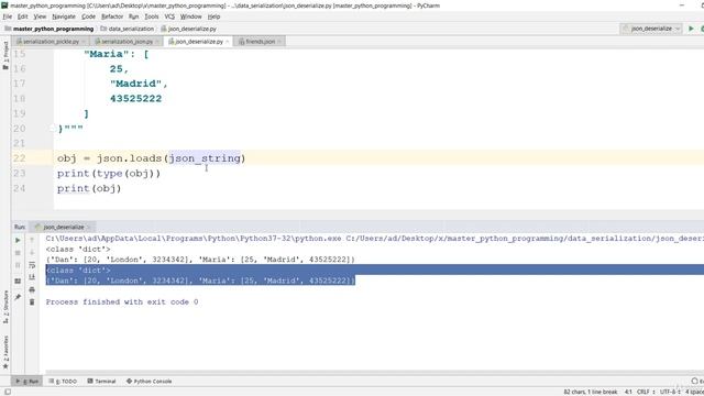 005 JSON Data Deserialization смотреть онлайн