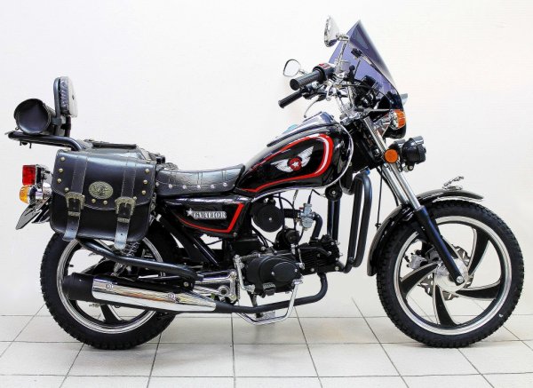 Обзор на Китайский МИНИ ЧОППЕР / мопед GVALIOR.  #ПутьБайкера