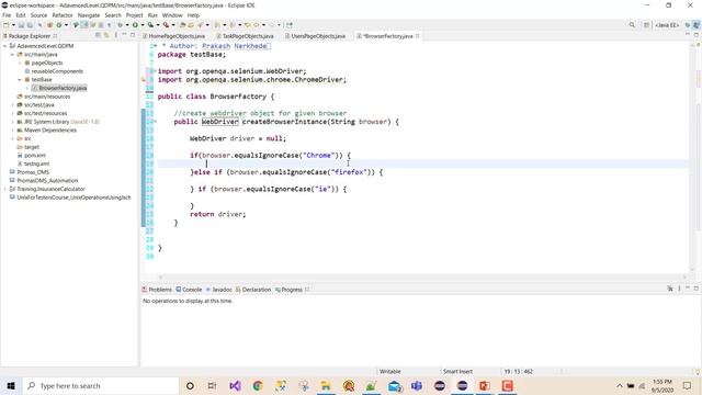 Selenium Framework - Advanced- 07. Create threadsafe driver - Part1 (Create BrowserFactory) смотреть онлайн