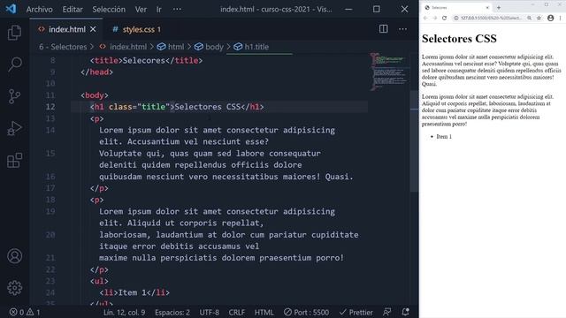 CURSO de CSS desde CERO 2021 - #8 - Selectores de id y de clase смотреть онлайн