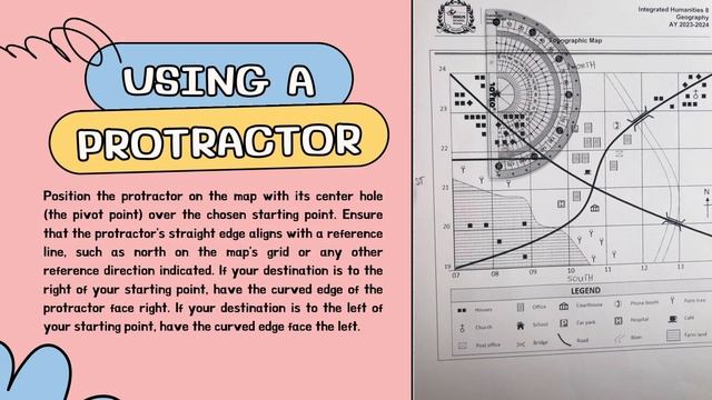 Topographical Map-How to Use a Protractor смотреть онлайн