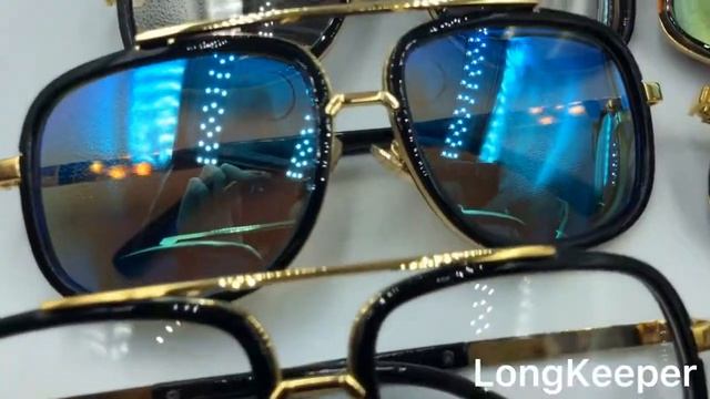 LongKeeper Fashion Square Men Sunglasses Brand Designer Gold Metal Frame Gafas Gradient Lens Sun смотреть онлайн