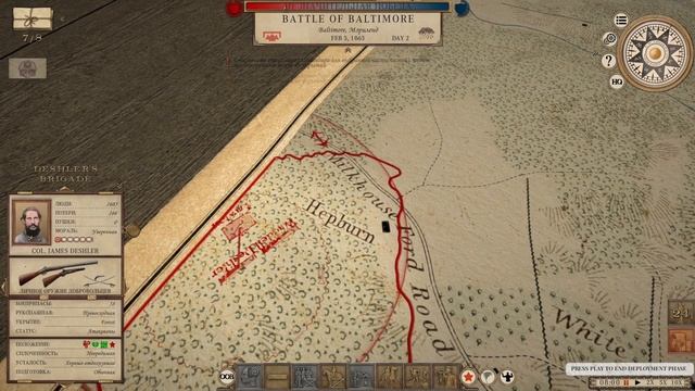 Контратака Союза / Grand Tactician: The Civil War (1861-1865): прохождение #29 смотреть онлайн