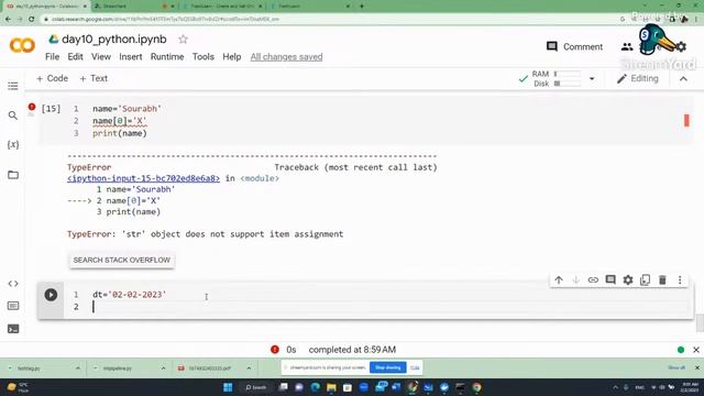 Full Python Live Course For Beginners ? Session 11 ? PythonTutorials,Learn Python for FREE, String смотреть онлайн
