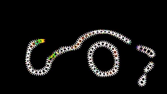 Cellular Automaton that forms manipulable chains смотреть онлайн