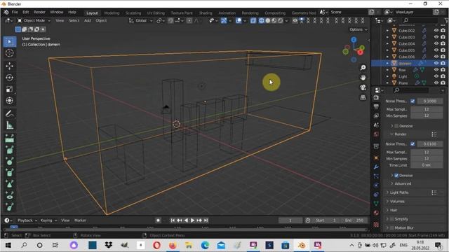 Симуляция воды (потоп) в Blender 3.1.0 смотреть онлайн