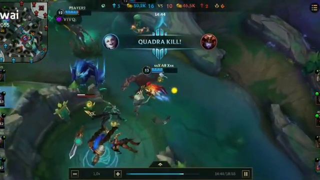 xxX PENTA KILL Xxx BATE DE FRENTE NAO TRISTANA #LOL смотреть онлайн