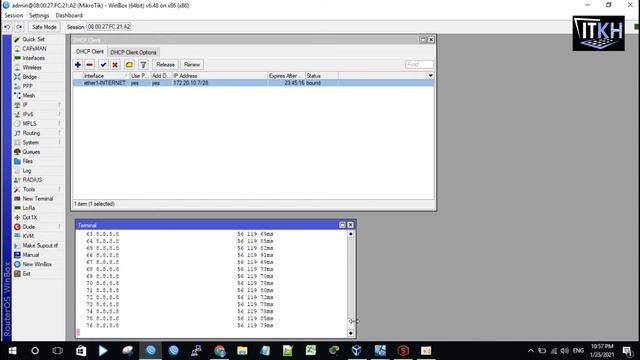Configuration Mikrotik OS Access Internet VirtualBox [ITKH] смотреть онлайн