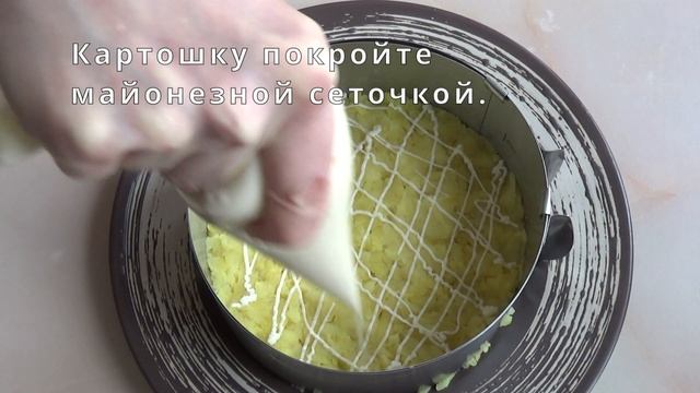 Мимоза с картошкой. Классический рецепт. смотреть онлайн