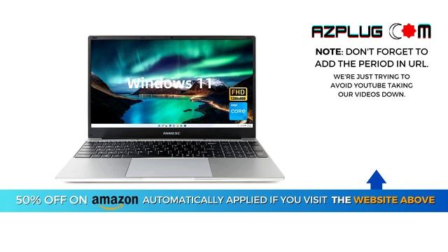 ANMESC Laptop, 15.6" 1080P Full HD IPS Display High Performance Quad-Core Intel Celeron N5095 Proce смотреть онлайн