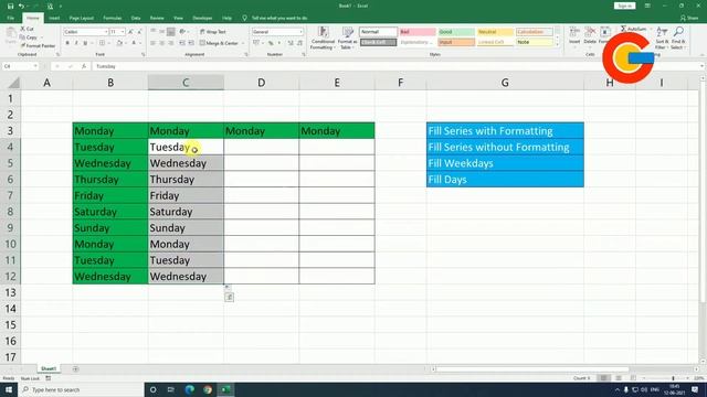 Fill Series in Excel | MS Excel Full Course in Hindi | Part-12 смотреть онлайн
