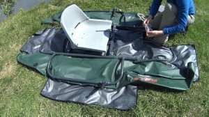 Разборный рыболовный катамаран Ондатра. Pontoon Boat Ondatra.