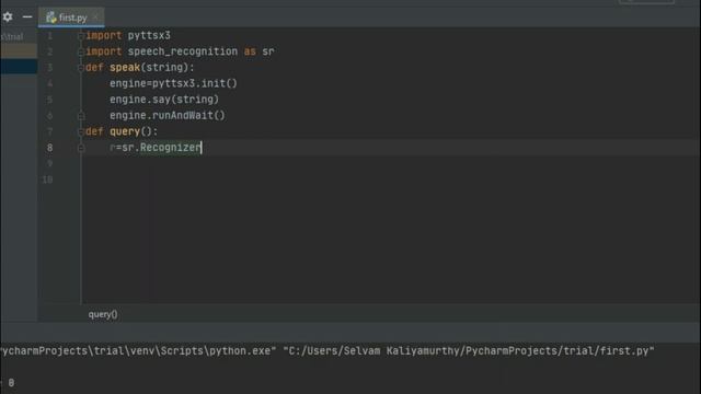 Speech recognition using python | Building voice assistant using python from basic in Tamil смотреть онлайн