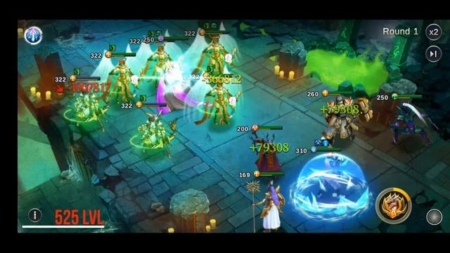 Trials of Heroes. 522-528 stages of Dark Tower. 522-528 этажи Тёмной Башни. Тасуем артефакты. смотреть онлайн