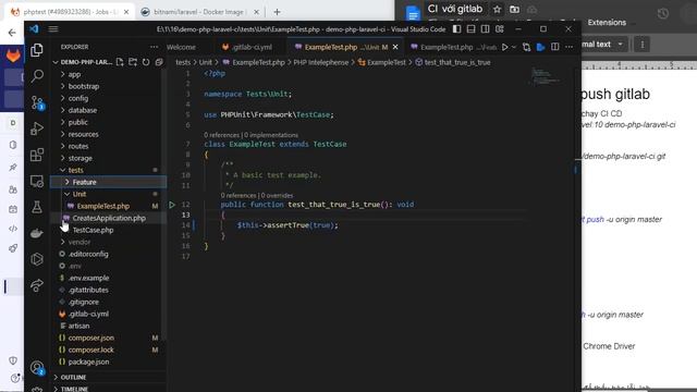 DEMO Automation Test -CI/CD- GitLAB, php test, laravel test, browser test selenium webdriver chrome смотреть онлайн