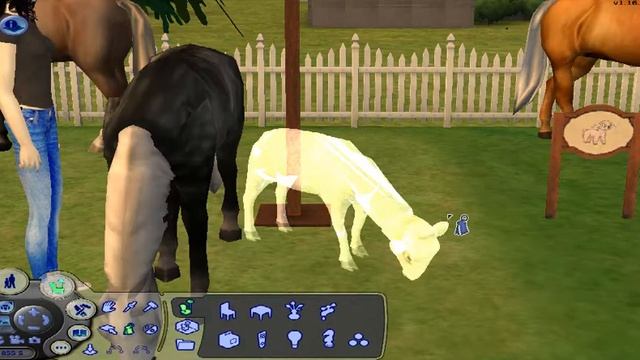 Коровы, лошади, овцы в Симс 2 смотреть онлайн