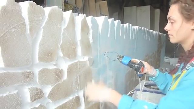 Polystyrene / Styrofoam Stone Wall by Sculpture Studios смотреть онлайн