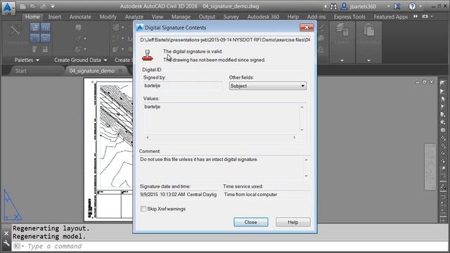 Adding digital signatures to Civil 3D drawings смотреть онлайн