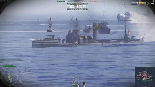 Обычный бой в World of Warships смотреть онлайн