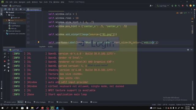 Simple app using Python Kvy | LogIn page python смотреть онлайн