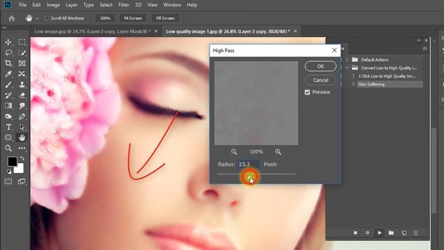 1 Click How to depixelate images and convert into High-Quality photos || Upscale and Enhance images смотреть онлайн