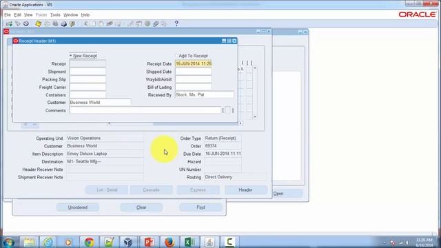 Receive Returns into Inventory in Oracle Order Management (on Oracle EBS R12.2.4) смотреть онлайн