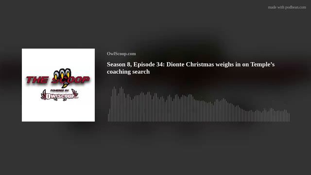 Season 8, Episode 34: Dionte Christmas weighs in on Temple’s coaching search смотреть онлайн