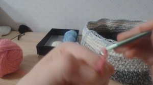Что связать из остатков пряжи. Корзина из остатков пряжи