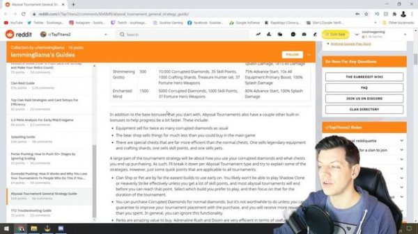 TAP TITANS 2 | LEMMINGLLAMA'S ABYSSAL TOURNAMENT GUIDE