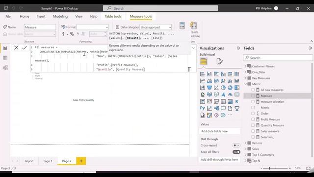 HOW TO SHOW MULTIPLE MEASURES IN A SINGLE CARD IN POWER BI | ALL SLICER SELECTED MEASURES IN A CARD смотреть онлайн