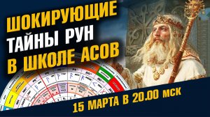 Шокирующие тайны Школы Асов.  Руны - чтение Хроник Земли.  Открытый Мастер-класс