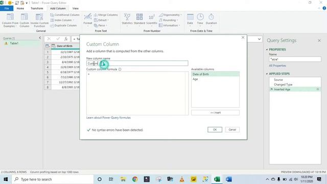 Power Query: Calculate Age in Years and Months смотреть онлайн