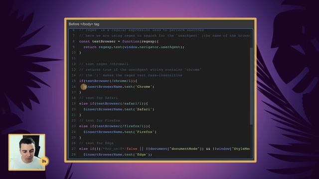 #24 - Detect the user's browser and run a function смотреть онлайн