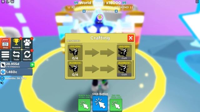 СТАЛ САМЫМ СИЛЬНЫМ В СИМУЛЯТОРЕ КЛИКА! РАДУЖНАЯ СЕКРЕТКА! ROBLOX Clicker Simulator смотреть онлайн