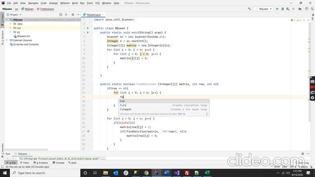 N-queen Problem using java simply explained #backtracking #recursion #java #Nqueen смотреть онлайн
