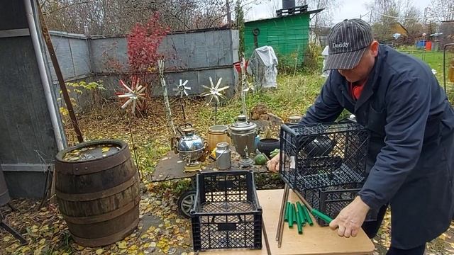 Стеллаж для рассады и цветов из пластиковых ящиков своими руками. смотреть онлайн