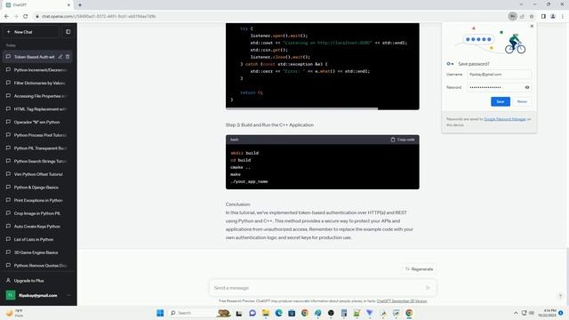 an auth method over HTTP s and or REST with libraries for Python and or C смотреть онлайн