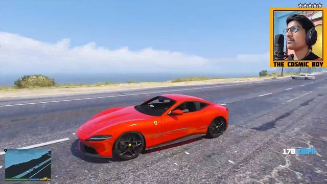 Stealing Ferrari Roma 2021 | Stealing Cars In GTA 5 | In Telugu | THE COSMIC BOY смотреть онлайн